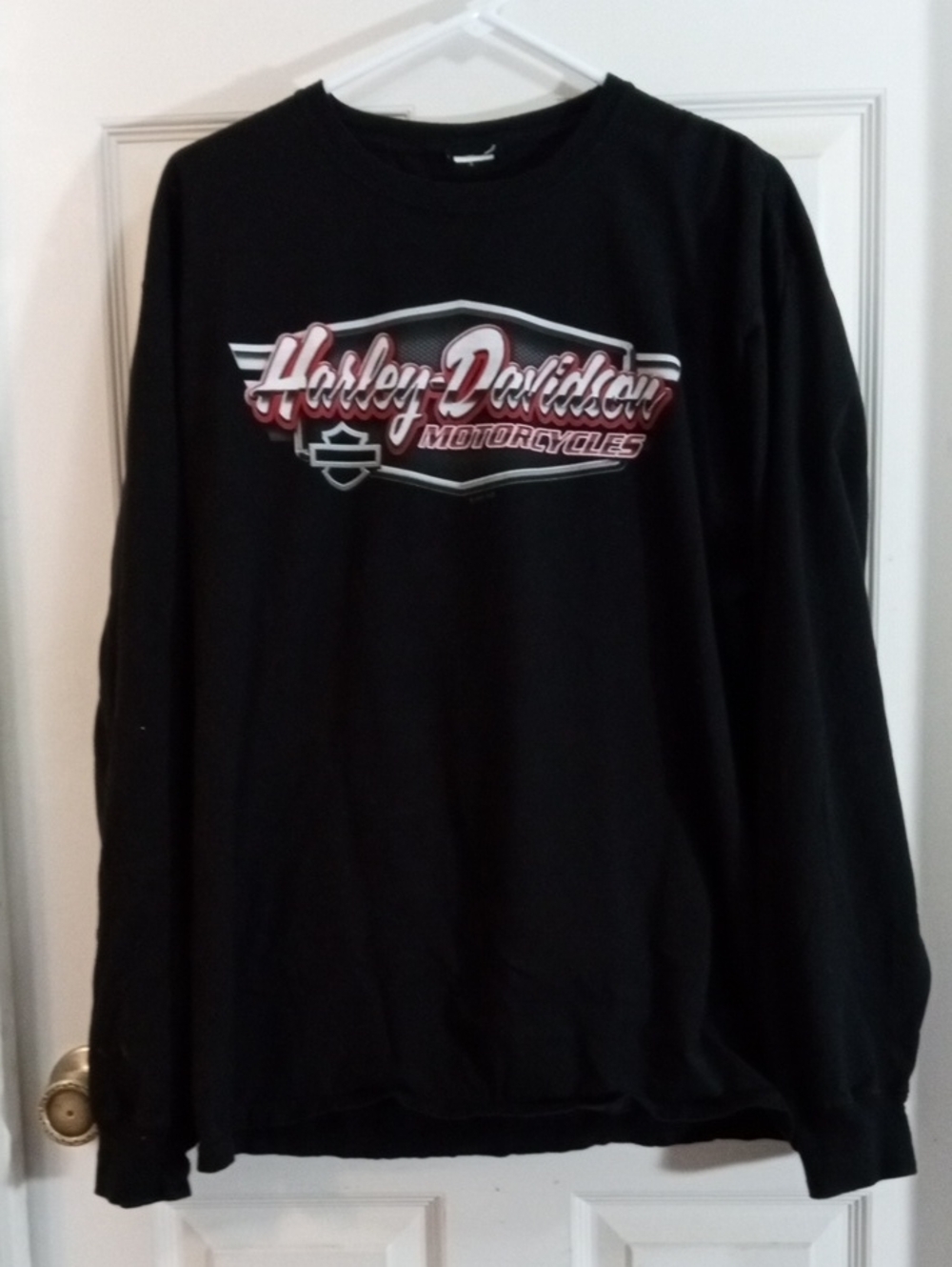 Harley-Davidson Black Long Sleeve Tee Shirt Men’s Large - Picture 2 of 6